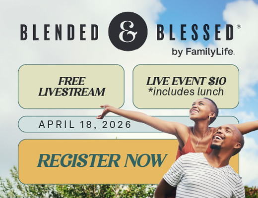 Blended & Blessed 2026 live event information graphic