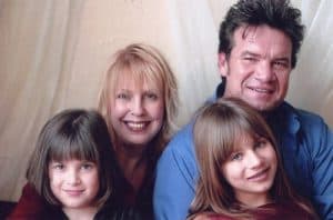 Tori and Russ Taff and their young daughters in 1998